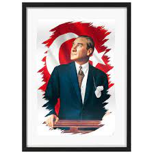 2 yaralı düzce'de iki motosikletin çarpıştığı kazada, 2 kişi yaralandı. Moderne Turkei Portrat Mustafa Kemal Ataturk Turkischen Fuhrer Dekorative Poster Wand Leinwand Aufkleber Home Bar Decor Geschenk Painting Calligraphy Aliexpress