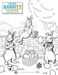 Peter cottontail's easter suit coloring page. Free Printable Peter Rabbit 2 Easter Coloring Pages Activity Sheets Any Tots