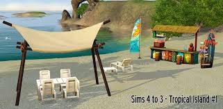 Click for beach bummin' fabulous fiesta. Around The Sims 3 Custom Content Downloads Objects Outdoors Sims 4 To 3 Tropical Islands