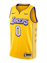 The lakers will wear kb jersey patches, with bryant's initials both of his jersey numbers integrated into the court design. Los Angeles Lakers Youth City Edition Kyle Kuzma Jersey Gold Lakers Store
