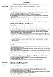 Customer relationship manager job description template. Relationship Support Manager Resume Samples Velvet Jobs