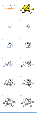 Step by step draw home appliance. How To Draw Spongebob Step By Step Easy Drawing Guides Drawing Howtos