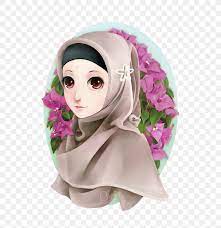 Misalnya video, kata kata, sampai kumpulan foto lucu. Hijab Styles Muslim Islam Drawing Png 600x849px Watercolor Cartoon Flower Frame Heart Download Free