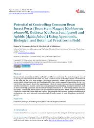 Include herbs that deter garden pests (e.g common pests and diseases for vegetables. Pdf Potential Of Controlling Common Bean Insect Pests Bean Stem Maggot Ophiomyia Phaseoli Ootheca Ootheca Bennigseni And Aphids Aphis Fabae Using Agronomic Biological And Botanical Practices In Field