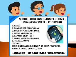 Gambar di atas ini menggunakan insurans takaful malaysia, liberty insurance, dan pacific & orient insurance co. Myeg Taman Dato Haron May 2016