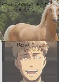 Horses Jean Attack On Titan Comic Attack On Titan Anime Attack On Titan Funny