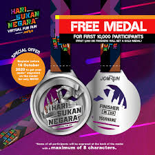 Sambutan hari sukan negara ini merupakan suatu inisiatif kementerian belia dan sukan di mana ia adalah satu langkah pro aktif didalam proses transformasi ke arah mencapai hasrat menjadikan malaysia sebagai sebuah negara bersukan (sporting nation). Hari Sukan Negara Virtual Fun Run Jomrun Run Rewarded