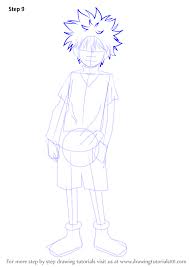 Learn How To Draw Killua Zoldyck From Hunter X Hunter Hunter Hunter Step By Step Drawing Tutorials Learn To Draw Anime Drawing Tutorial Drawings