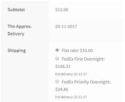 How To Specify Estimated Delivery Dates For Different