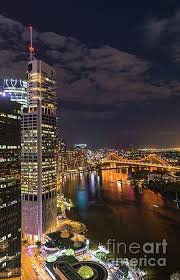 Brisbane At Night By Andrew Michael Night City Brisbane City Skyline