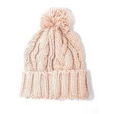 Light Pink Cable Knit Pom Beanie 25 Liked On Polyvore Featuring Accessories Hats Pom Pom Beanie Hat Beanie Caps P Cable Knit Pom Beanie Light Pink Hat