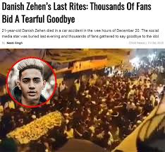 Danish zen death photo : Danish Zehen S Last Rites Thousands Of Fans Bid A Tearful Goodbye