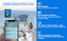 Brickhouse security camscura micro hidden camera. Spy Camera Hidden Wifi Photo Frame 1080p Hidden Security Camera Night Vision And Motion Detect Wireless Ip Nanny Camera With One Year Battery Standby Time And Instant Alerts To Smartphone Video Only