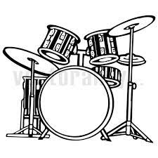 Drum Kit Drums Drummer Cymbals Music Band Vector Art File Etsy Drum Set Drums Drums Art