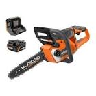 18V Brushless Cordless Battery 12-inch Chainsaw Kit with 6.0Ah Battery & Charger RIDGID
