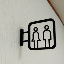 トイレサイン トイレ人型 中抜きタイプ トイレ サイン サイン デザイン サイン