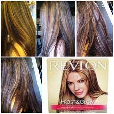 Once Again I Used Revlon Frost And Glow Honey Kit This Time I Left It On Longer This Is The Result Hair Color Highlights Revlon Frost And Glow Hair Color