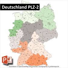 Plz 51371 ist auf der karte deutschland markiert. Powerpoint Karte Deutschland Postleitzahlen Plz 2 Mit Bitmap Karten Grebemaps B2b Kartenshop