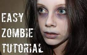 Easy Zombie Makeup Tutorial Halloween Makeup For Kids Zombie Halloween Makeup Zombie Makeup Tutorials