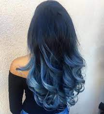 Purple and blue highlighted strands intertwined on your dark brown hair will make you stand out for sure. 40 Fairy Like Blue Ombre Hairstyles