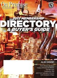On Premise Membership Directory & Buyers Guide 2013 by Nei-Turner Media  Group