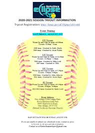 Teamgenius helps you make fast, accurate team placement decisions without the. Kentuckiana Eclipse Softball Tryout Registration Has Opened For All Age Groups 8u 14u For The 2020 2021 Season We Are Also Looking For A 2007 Head Coach Please Reach Out To Kelly Shultz