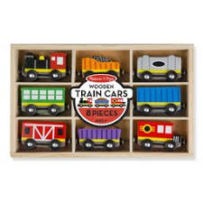 Personalized wooden name magnetic alphabet car train letters educational. Wooden Train Cars Melissa And Doug