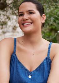 MANGO Button Denim Dress in Dark Blue