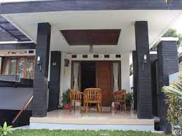 Teras depan rumah dengan kombinasi batu alam home sumber www.catrumahminimalis.me. Cara Membuat Teras Rumah Yang Elegan Dan Nyaman Rumah Minimalis Rumah Rumah Batu