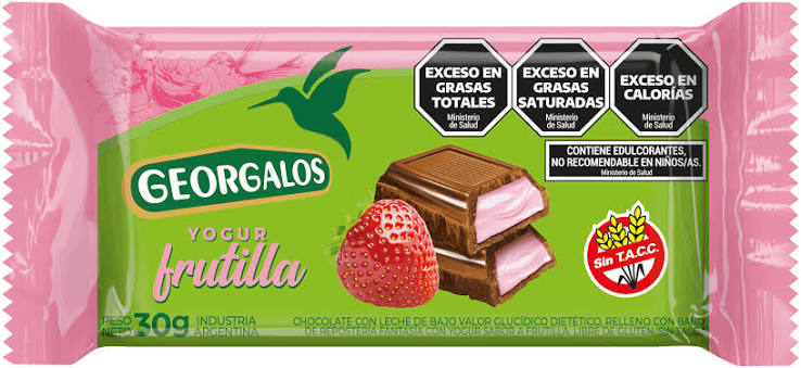 Chocolate Georgalos sin Azúcar Yogur por 30 gramos