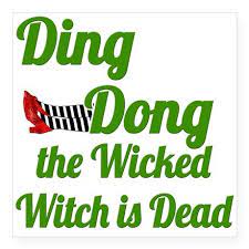 Caster witch cold as a witch's teat/tit ding dong, the witch is dead ditch witch does the witch have a frog or does a frog have the witch good witch it's colder than a witch's patootie. Ding Dong Sticker Square Ding Dong The Witch Is Dead Square Sticker 3 X 3 By Scarebabydesign Cafepress Funny Quotes Wizard Of Oz Decor Ding Dong