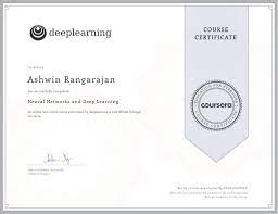 Is cloud computing specialization course in coursera is benefectial to your resume and for applying jobs? Deep Learning Specialization Neural Networks And Deep Learning Ashwin Cloud