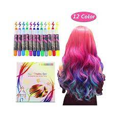 New Hair Chalk Comb Temporary Bright Hair Color Dye For Girls Kids Washable Hair Chalk For Girls Age 4 5 6 7 8 9 10 New Year Birthday Party Cosplay Diy Childre