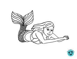 Download free the best mermaid coloring book app and the young lady with long tail. Free Mermaid Colouring Sheet By Three Mermaids In The Sea Tpt