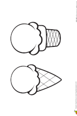 Aujourd'hui, une vidéo tournée au portugal, je vais vous montrer comment dessiner un cornet de glace kawaii 3 boules. Coloriage De Deux Delicieuses Glaces En Cornet Simple Boule