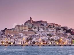 Spain Balearic Islands Ibiza View Of Ibiza Old Town Unesco Site And Dalt Vila Landscapes Photographic Print 61 X 46 Cm Ibiza Ibiza Town Unesco Sites