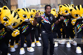 Persembahan oleh psslm sempena sukan sea kl 2017. Kj Tertarik Aksi Nakal Maskot Rimau