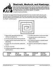 When shadrach, meshach, and abednego left the fire, the bible says that their clothes didn't even smell of smoke. Shadrach Meshach And Abednego Coloring Page Sermons