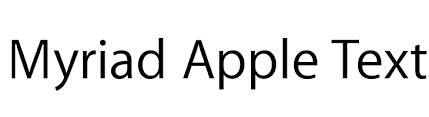 Simply choose a template and add your brand's information and color palette to it. Myriad Apple Text Font Ffonts Net