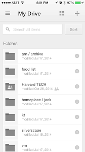 Drive Ios App Defaults To List View Of Your Files App 2014 Music Driving