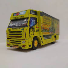 Kontainer memiliki ukuran yang besar, maka. Miniatur Truk Canter Scania Custom Ndoro Putri Skala 1 25 Shopee Indonesia