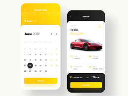 hertz car rental app redesign video car rental app android app design app interface design