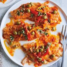 Slow Cooker Basque Style Cod With Piperade And Olives Recipe Crockpot Recipes Slow Cooker Main Dish Recipes Seafood Recipes