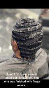 Stylish Quick Weave with Finger Waves