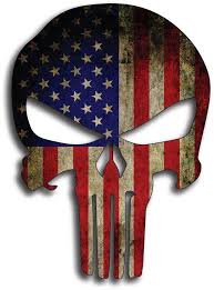 Historical, states, kits, outdoor, mini, vintage, cities, indoor 5 X 7 Punisher Skull American Flag Decals Punisher Skull American Flag Punisher American Flag Decal