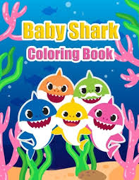 Just cut out your favorite baby shark characters from the coloring pages and glue them onto a clothespin to. Baby Shark Coloring Book Kima Ba Shark Shop Online For Books In New Zealand