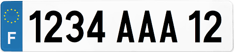 Plaque d'immatriculation pour remorque vélo. Plaque D Immatriculation Remorque Homologuee 520 110 Plexiglass