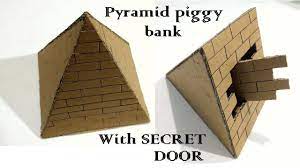 A pyramid card (also known as a pyramage card) is one where you have layered up sections of the same image on top of each other using foam pads (or similar) to create a 3d stepped appearance which resembles a pyramid. How To Make A Pyramid Piggy Bank Safe With Secret Door Pyramid Locker Safe Youtube