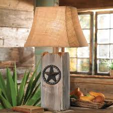 Rustic Star Table Lamp Rustic Table Lamps Western Lamps Rustic Lamp Shades