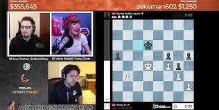 Doing a @tiermaker on opening gambits with @gothamchess and just reviewed a wild game. Team Hikaru Raises Over 358 000 For Charity